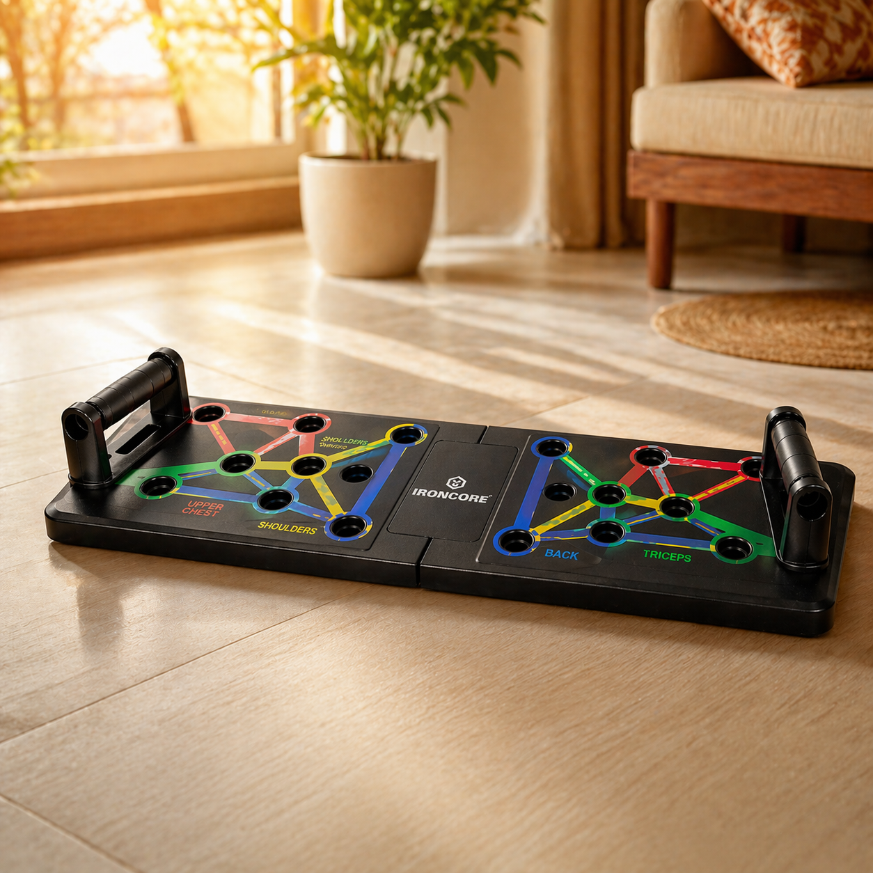 9-in-1 Push-Up Board for Full Body Workout 💪 | Home Strength Training System 🏠