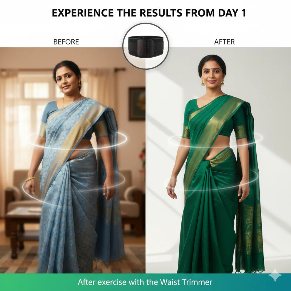 Sweat Slim Belt 🔥 | Waist Trimmer for Fat Burn 💪 Weight Loss & Home Workout