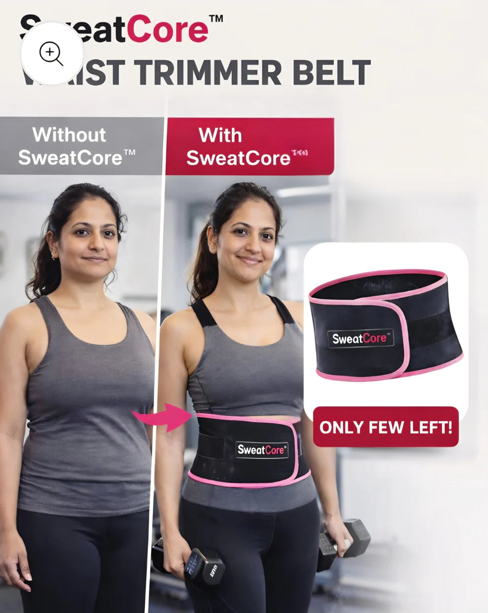 Sweat Slim Belt 🔥 | Waist Trimmer for Fat Burn 💪 Weight Loss & Home Workout